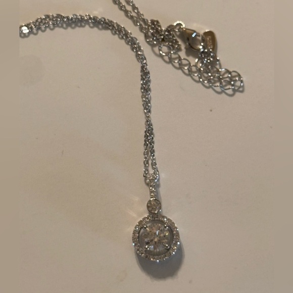 Moissanite Brilliant Round 6.5mm 1.0ct Weight 925 Sterling Silver Necklace GRA - Picture 8 of 16